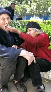 爷爷98岁，奶奶100岁，相亲相爱82年，现在年轻人的楷模，滑到的祝老人身体健康，福如东海。
