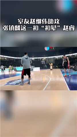 张镇麟这一扣，直接把场边的赵瑞给扣晕了