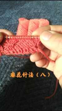 棒针编织：麻花针法（八）