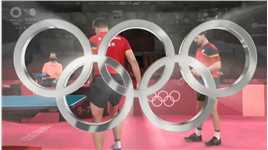 男子乒乓球团队赛，一起来看龙队比赛吧。#一起看东京奥运 #为东京奥运会加油~ 