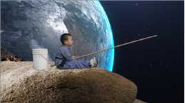 故事：四岁小孩太空钓鱼，外星人飞来：这里不让钓！
