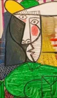 中国『名人画廊』，欣赏世界级美术大师毕加索的经典名画。逼真原作，高雅艺术，流传百世。👍🌹👍