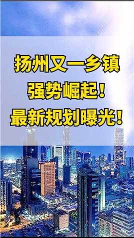 定了！扬州又一乡镇强势崛起！最新规划曝光！#扬州#城市规划